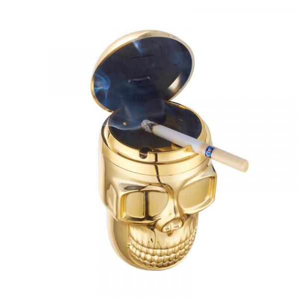 Champ Auto Aschenbecher Skull/Totenköpfe glänzend